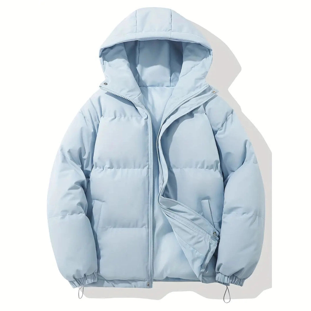 Remi Men's Hooded Winter Down Jacket – Lightweight Insulated Coat for Cold Weather