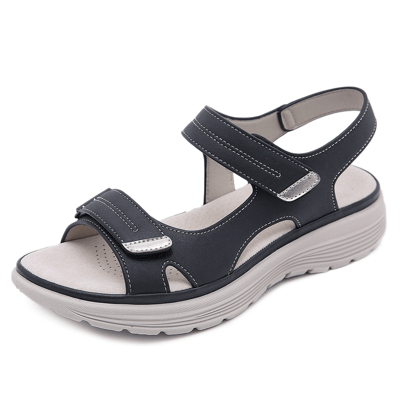 Women's Orthopedic Leather Sandals – Adjustable Comfort Fit and Open-Toe Design Sandals