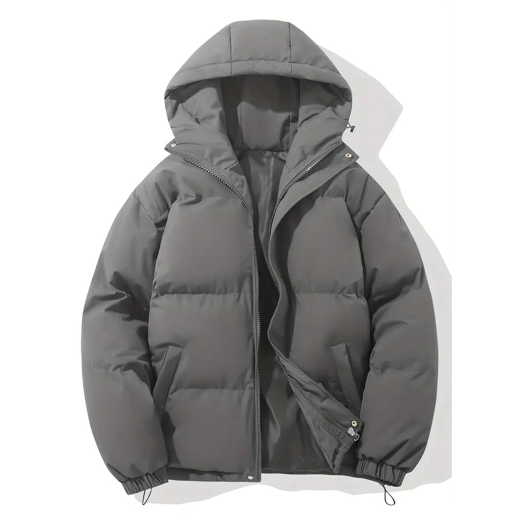 Remi Men's Hooded Winter Down Jacket – Lightweight Insulated Coat for Cold Weather